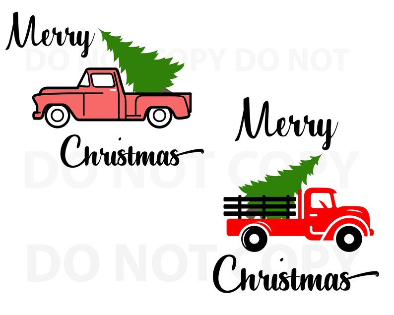 Download Free Christmas Truck Svg Bundle Christmas Truck Vector Christmas Etsy SVG DXF Cut File