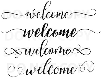 Welcome Sign SVG Bundle, Quotes svg file for cricut, Sayings Vector art, Welcome Sign, png, dxf, esp Svg for Signs, Welcome digital download