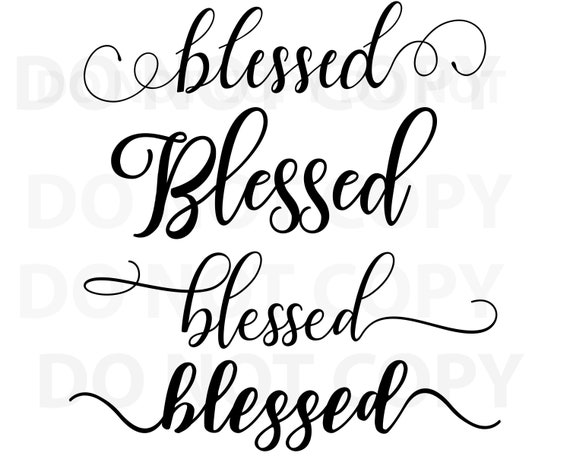 Blessed Sign Svg Bundle Quotes Svg File For Cricut Sayings Etsy