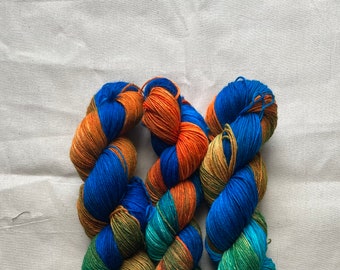 Blue Lagoon - Hand Dyed Yarn for Knitting and Crochet - 4ply, Sock, DK