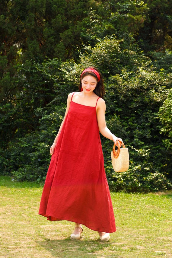 red a line homecoming dress A-Line Plunging Neck Red Satin Homecoming Dress – FancyVestido main image 0