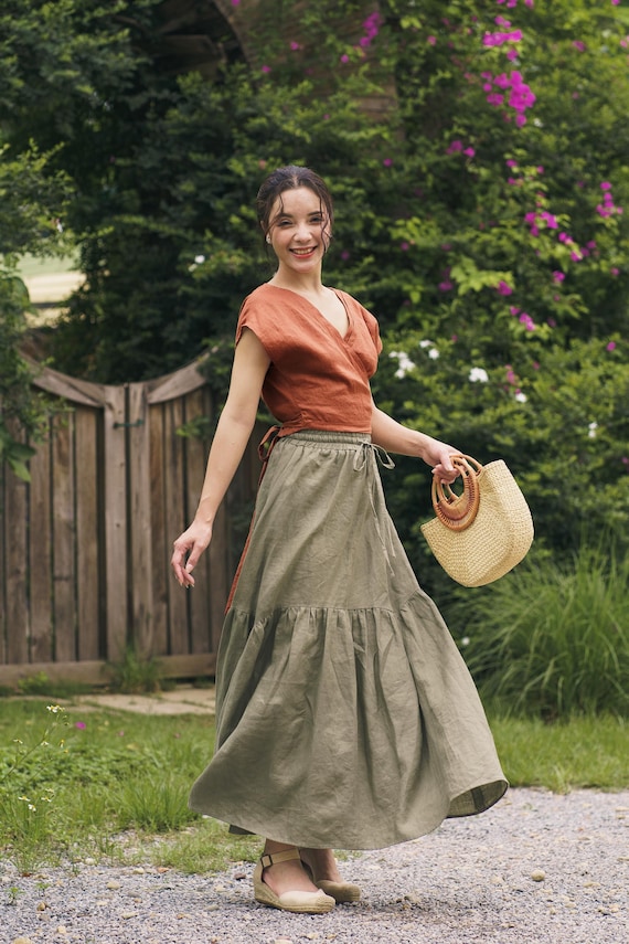 chinese dress ladies Marissa Linen Mini Skirt main image 0