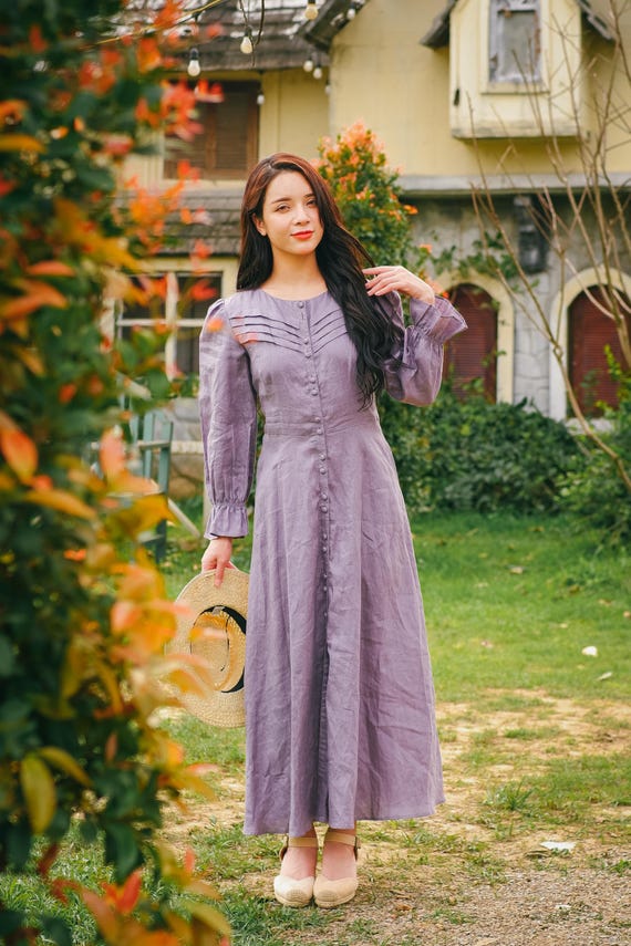 chinese dress ladies Button Down Dress Faith XL / Stone Green main image 0
