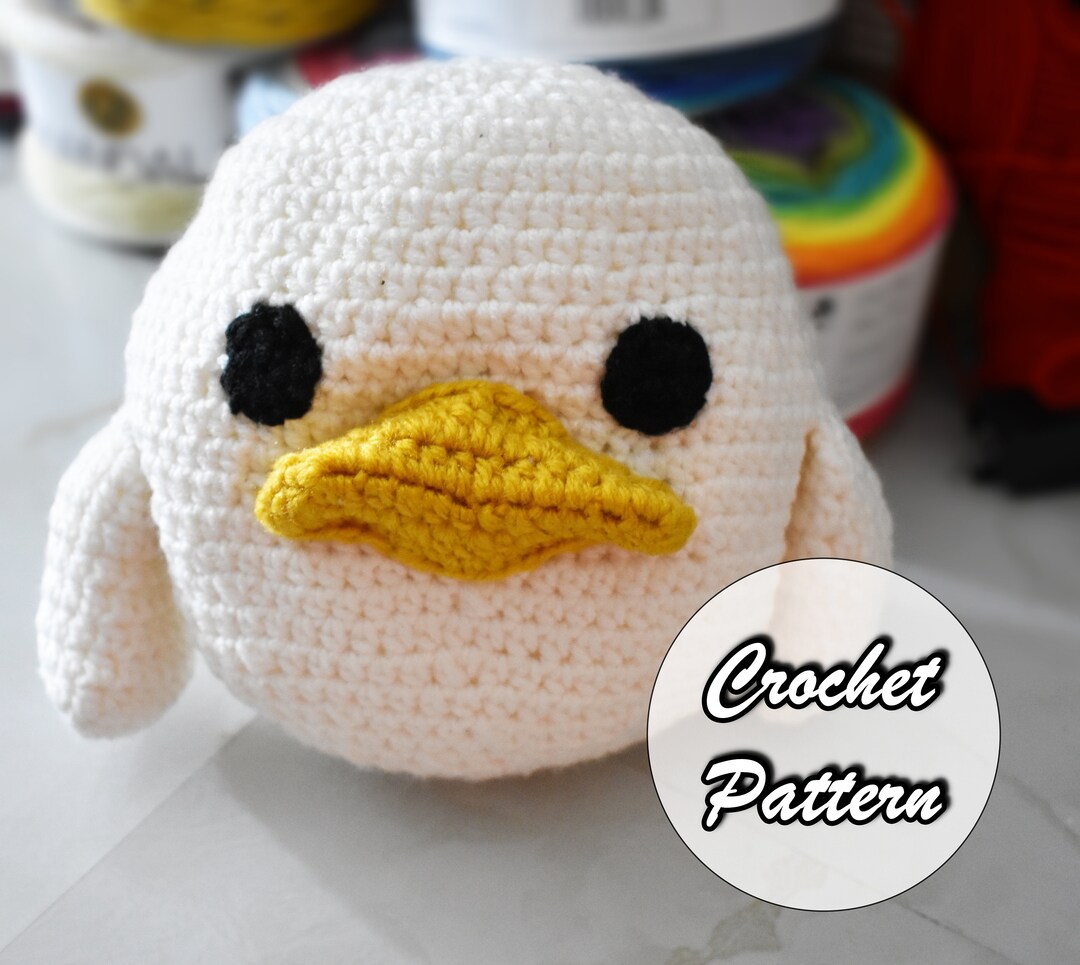 Ducky Pouf Stuffed Animal Amigurumi Toy Pattern - Etsy