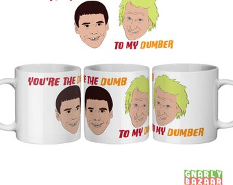 Dumb to my Dumber Valentines Best Mate Funny 90s Film Mug