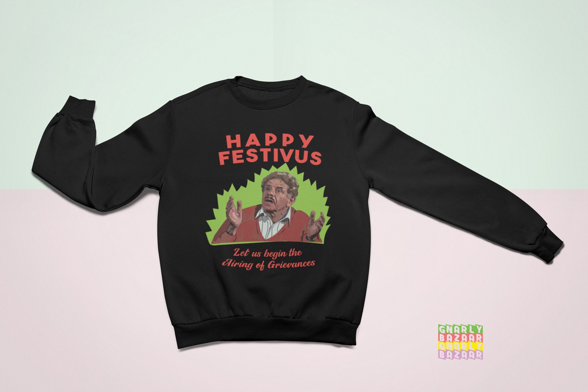 Happy Festivus Seinfeld Frank Costanza Christmas Sweatshirt Etsy