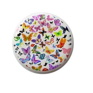 Ladybug Butterfly Frenzy Decorative Decorative Ceramic Round Drawer Knob