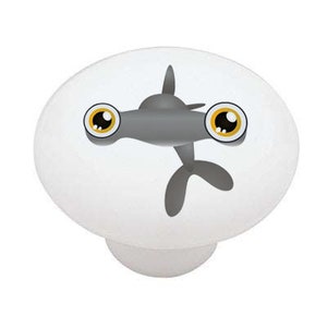 Hammerhead Shark Peeper Decorative Decorative Round Drawer Knob