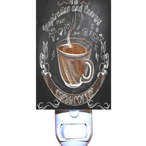 Coffee Inspiration Decorative Night Light