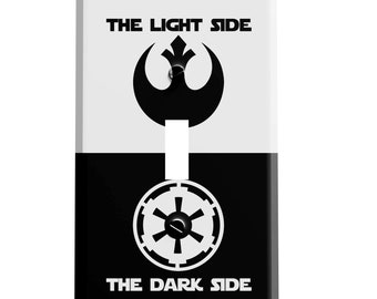 Light Side Dark Side Decorative Switch Plate Cover