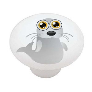 Seal Peeper Decorative Decorative Round  Ceramic Drawer Knobs