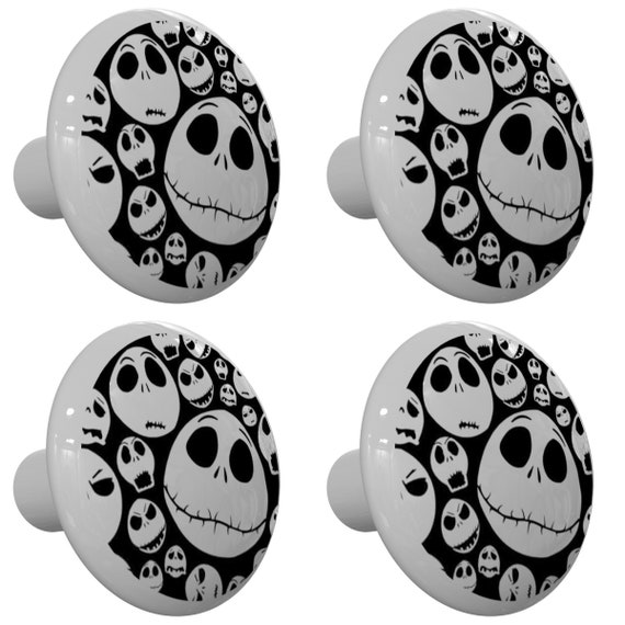 Download Free Set Of 4 Jack Skellington Faces Nightmare Before Christmas Etsy SVG Cut Files