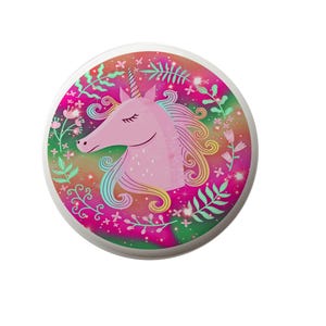Unicorn Aurora Decorative Ceramic Round Drawer Knob