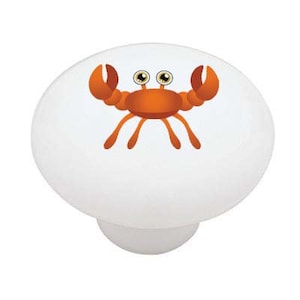 Crab Peeper Decorative High Gloss Ceramic Knob