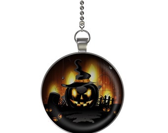 Halloween This is Halloween Ceiling Fan / Light Pull Pendant with Chain