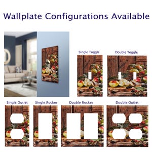 Apple Basket Decorative Switch Plate Cover / Outlet Cover / You choose Configuration