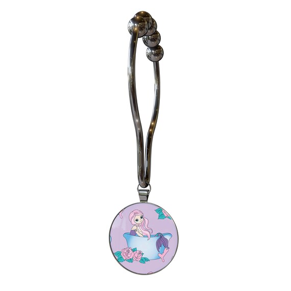 Set Of 12 Bath Tub Mermaid Shower Curtain Hooks Etsy