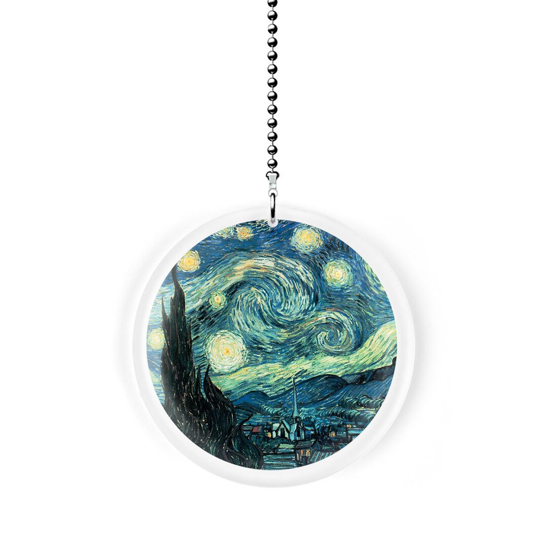 Van Gogh Starry Night Fan Pull / Light Pull - Etsy México
