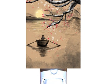 Asian Winter Plum Blossom Decorative Night Light