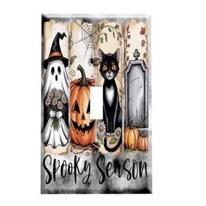 Spooky Season Cute Halloween Decorative Switch Plate Cover / Outlet Cover / You Choose Configuration
