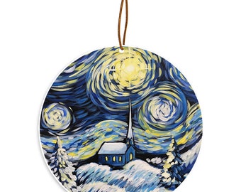 Van Gogh Starry Night Christmas Christmas Tree Ornament