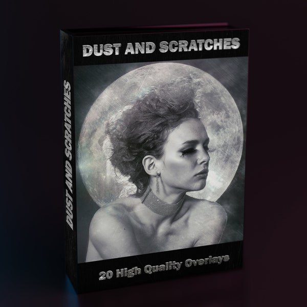 20 Dust And Scratches Overlays - Highest Quality Textures - Photoshop, Gimp, etc.