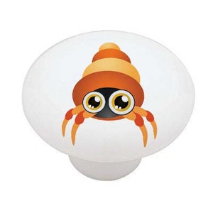 Hermit Crab Peeper Decorative Round Decorative Ceramic Round Drawer Knob