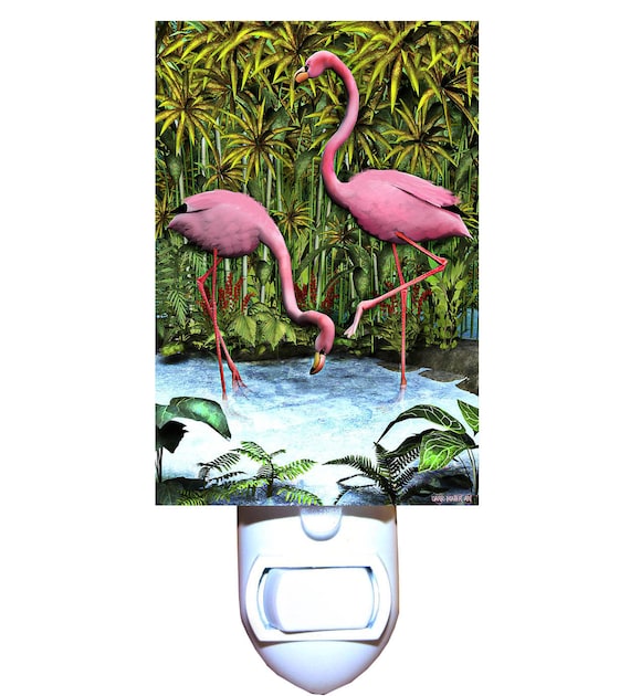 Bamboo Flamingo Decorative Night Light