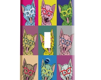 Andy Pop Art Cats Decorative Switch Plate Cover