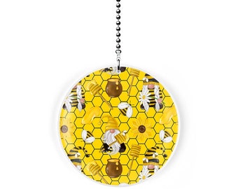 Honey Bee Gnomes Fan Pull / Light Pull