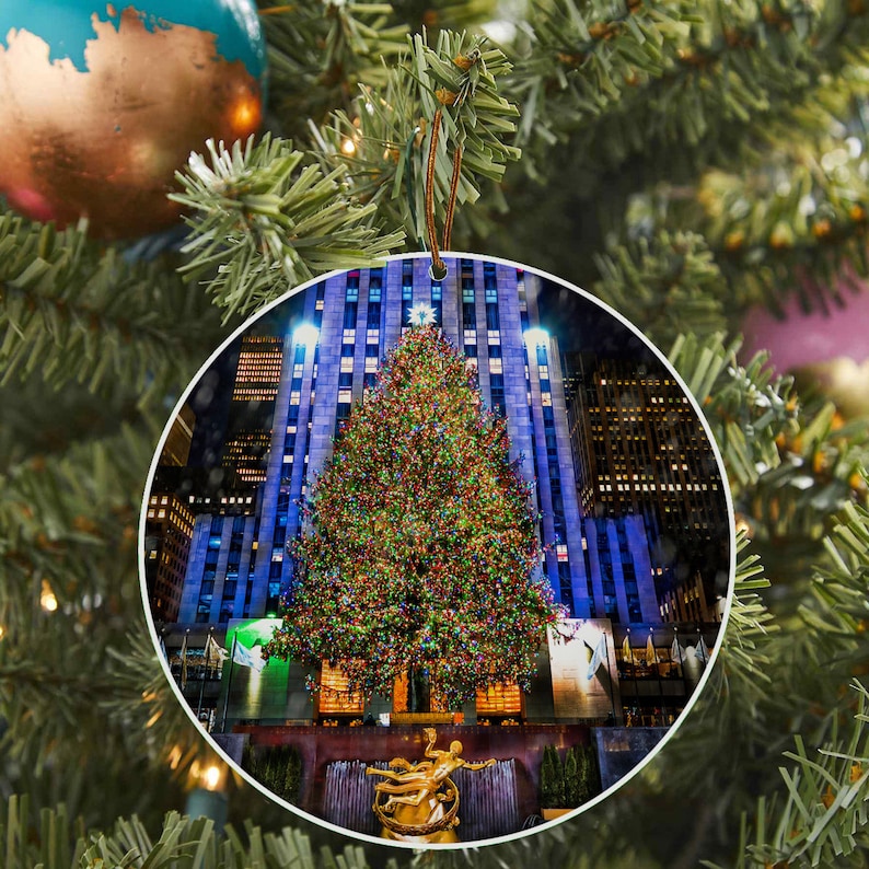 Christmas in New York Rockefeller Center Christmas Tree Etsy