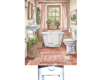 Country Bathroom Decorative Night Light