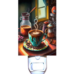 Magical Brew Coffee Decorative Night Light / You Choose Shape of Night Light