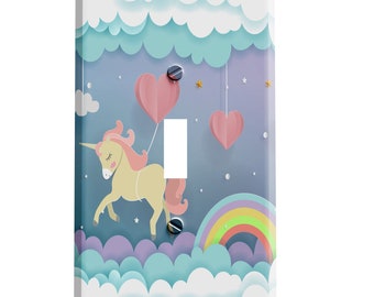 Unicorn Rainbow Dreams Decorative Switch Plate Cover