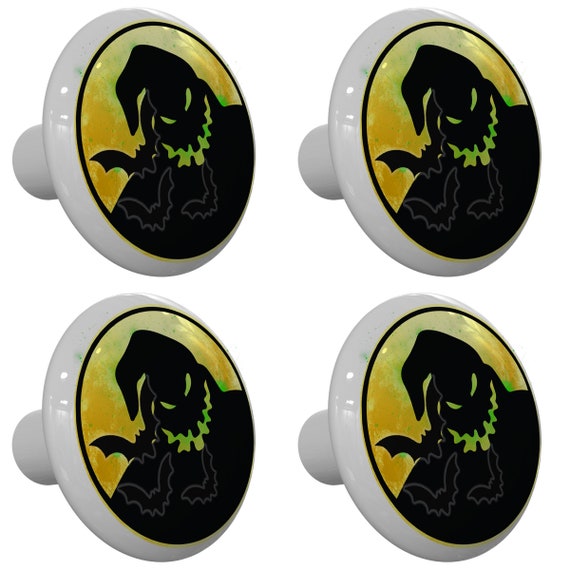 nightmare before christmas dresser knobs Set of 4 Pumpkin King Love Nightmare Before Christmas Drawer Knobs