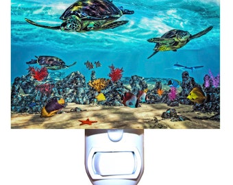 Sea Turtle Reef Decorative Night Light