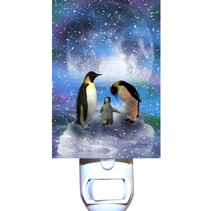 Arctic Penguin Aurora Decorative Night Light
