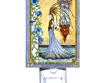 Art Deco Woman Decorative Night Light