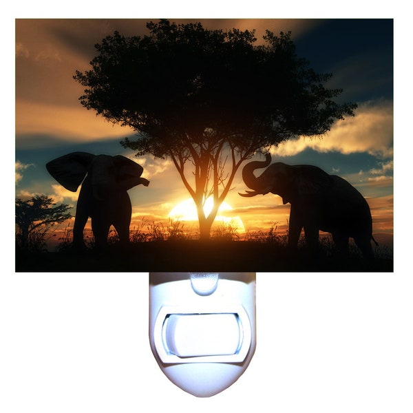 Elephant Night Light Etsy