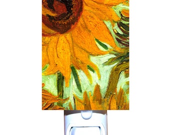 Van Gogh Sunflower Detail Decorative Night Light