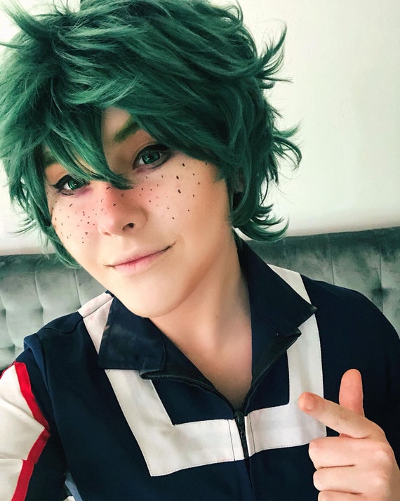 Styled Izuku Midoriya Wig | Etsy