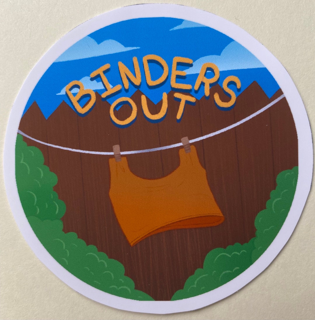 Binders Out Chest Binder Pride Sticker Etsy