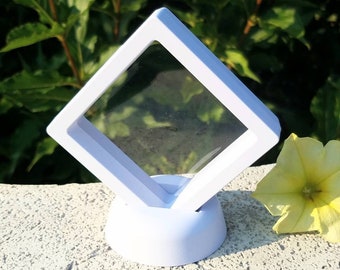 Floating Frame Display 3D Frame Support Base Decorative Stand Frame Suspension Floating Display Case Clam Shell Crystal Jewelry Butterfly