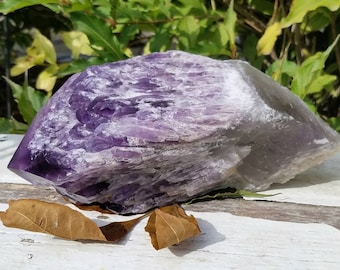 XLarge Amethyst Huge Bahia Brazil Dark Purple Crystal Bouquet Wand Point Raw Gemstone Self Healed Quartz Specimen Mineral Altar Wand Tool