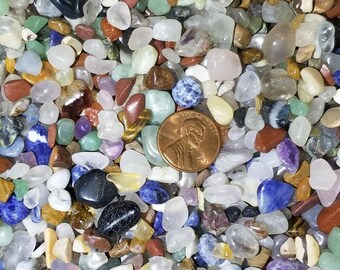 Mixed Gemstone Small Tumbles Nuggets No Hole Undrilled For Bottle Jewelry Gem Natural Chakra Meditation Yoga Altar Pagan Metaphysical