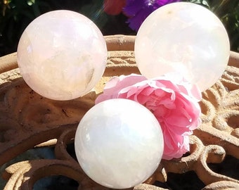 Enchanting Angel Aura Crystal Ball Sphere Stone Gemstone Chakra Metaphysical Home Decor Feng Shui Stone of Plentitude Altar