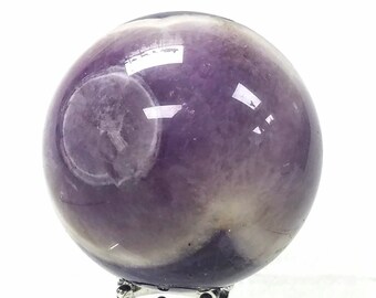 Dream Amethyst Chevron Eye Pattern Crystal Ball Rainbow Sphere Witches Orb Reiki Healing Altar Gemstone Witch Pagan Wicca Chakra Reiki Heal