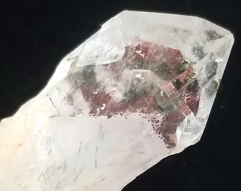 Purple Red Epic Phantom Amethyst Crystal Scepter Point Natural Quartz Rainbow Included Self Healed Reiki Heal Metaphysical Mineral Specimen