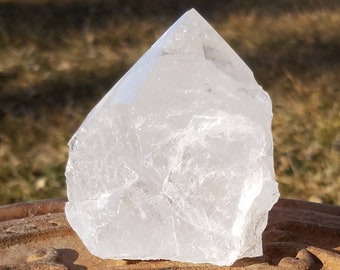 Top Polished Raw Clear Quartz Crystal Generator Point Grid Gridding Tower Healing Rainbow Crown Chakra Reiki Energy Shaman Manifest