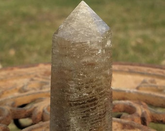 Thousand layer Scenic Quartz Tower Point Shamanic Dream Stone Lodolite Garden Crystal Lodalite Polished Reiki Healing Wand Witch Wicca Pagan